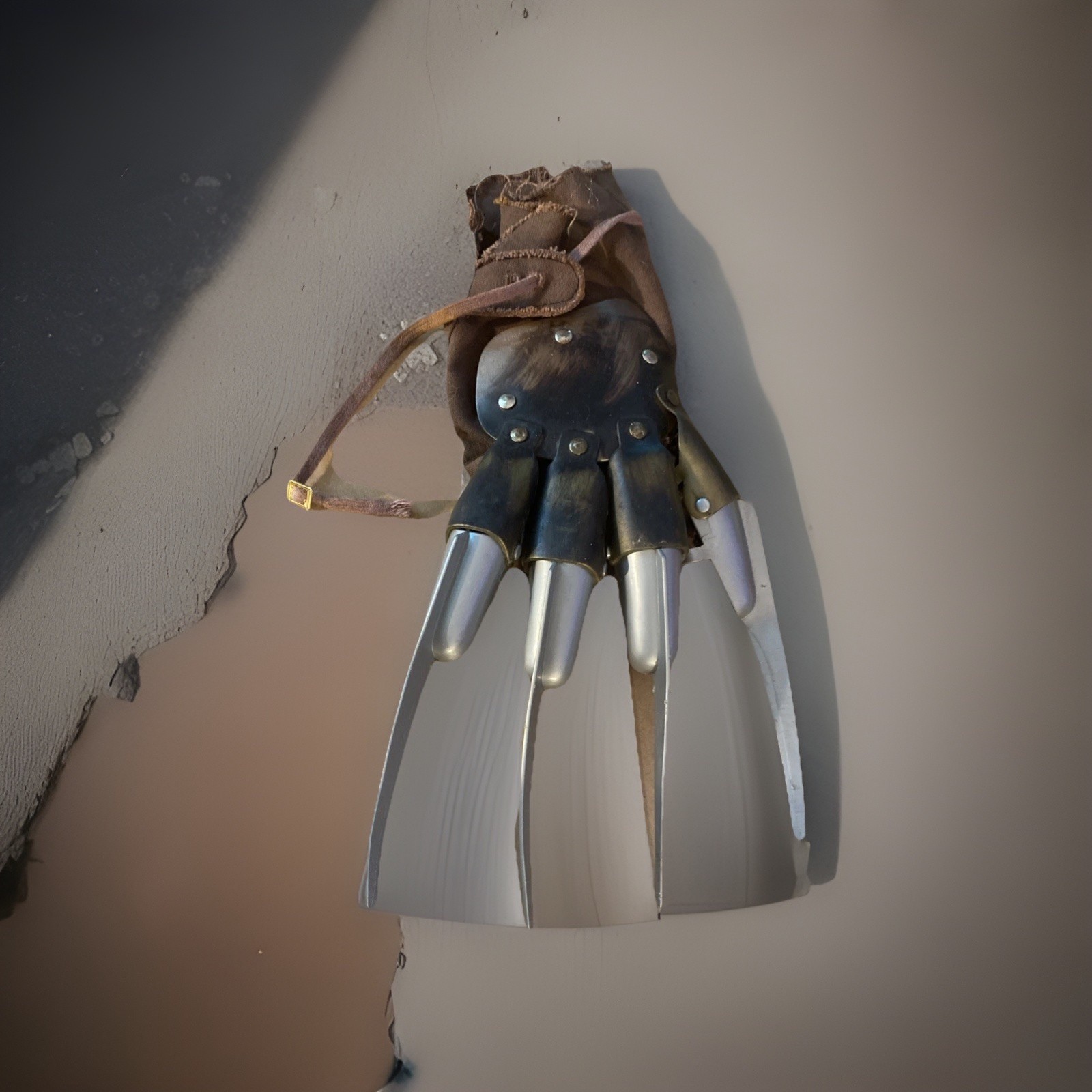 1984 Freddy Krueger GLOVE Second Elm Street Venture Costume Prop Plastic Fabric