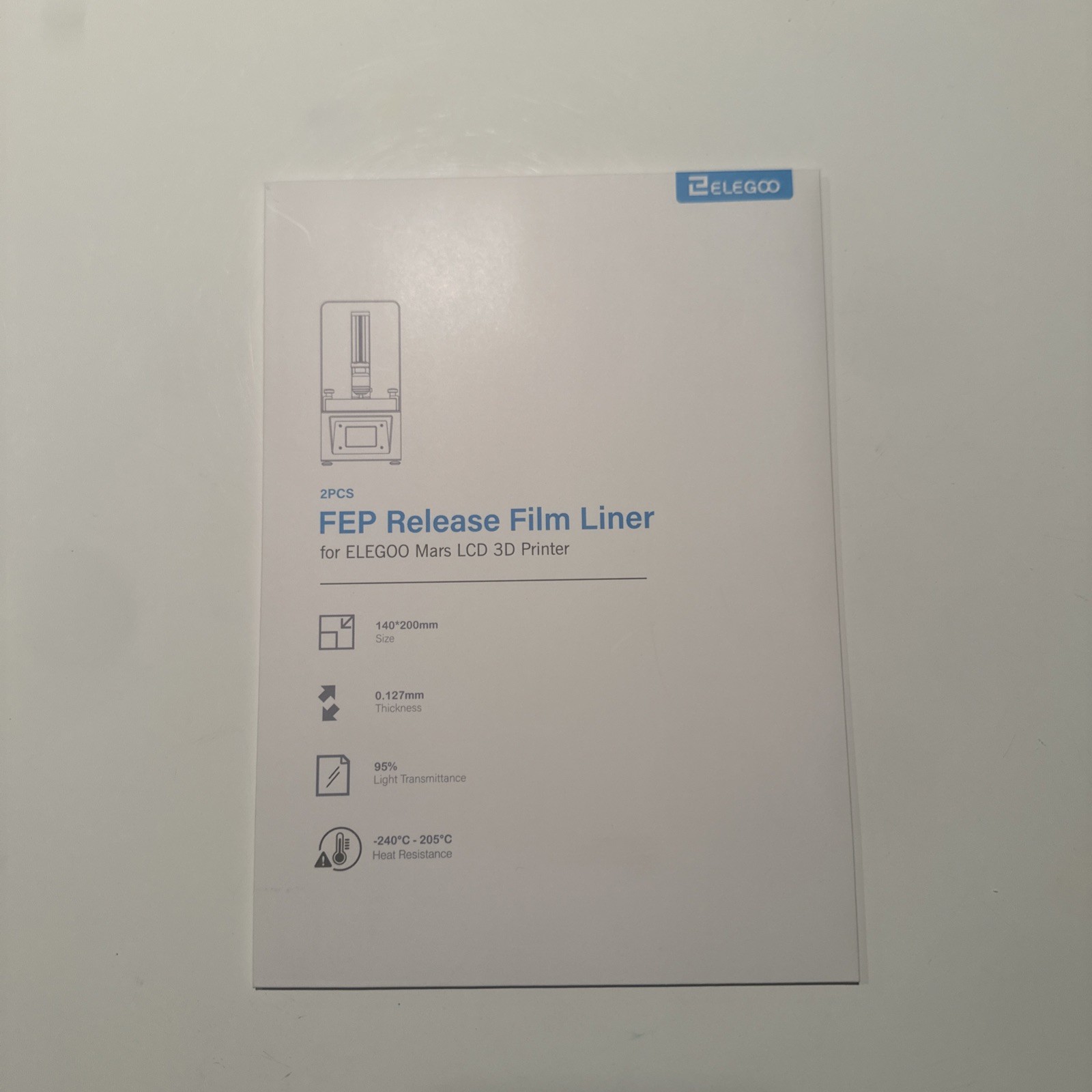 ELEGOO 2 PCS FEP Release Film Liner for ELEGOO Mars LCD Printer