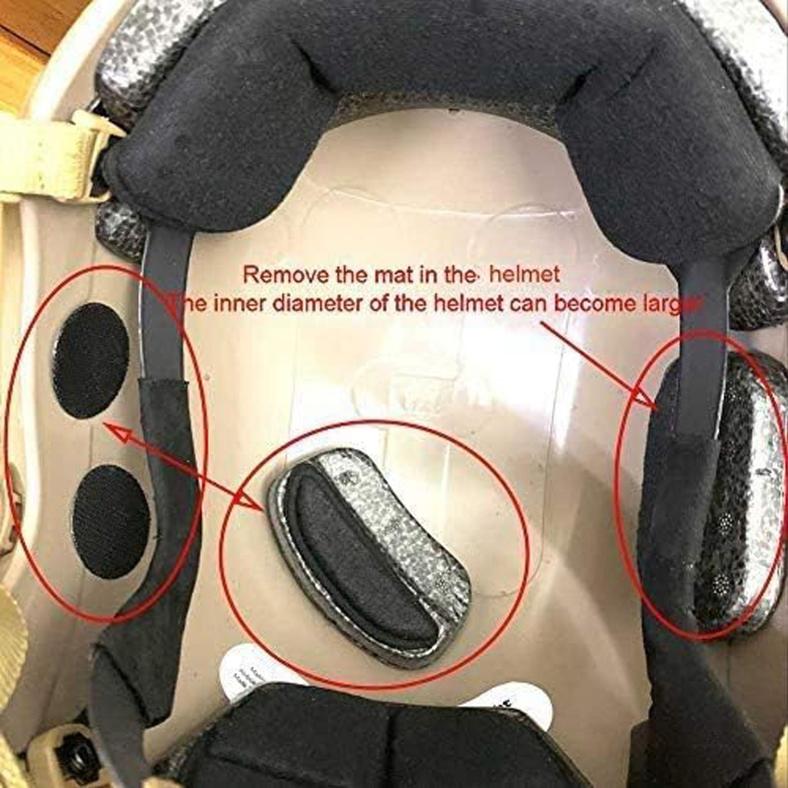 ATAIRSOFT Adjustable Maritime Helmet ABS for Airsoft Medium-Large, Black