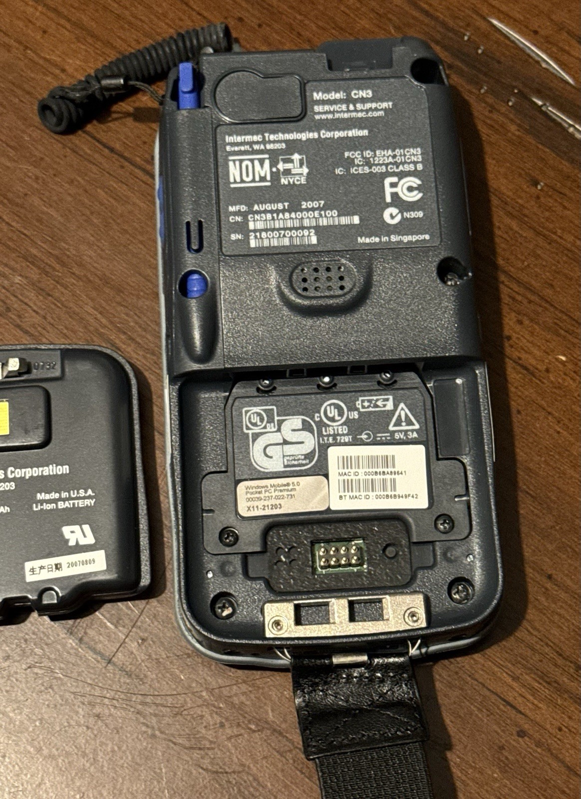 Intermec CN3 Mobile Computer Numeric 1D/2D WiFi Barcode Scanner
