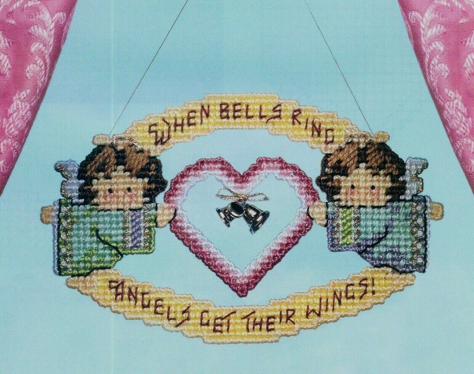 ANGEL WINDOW ORNAMENT HOME DECOR PLASTIC CANVAS PATTERN INSTRUCTIONS