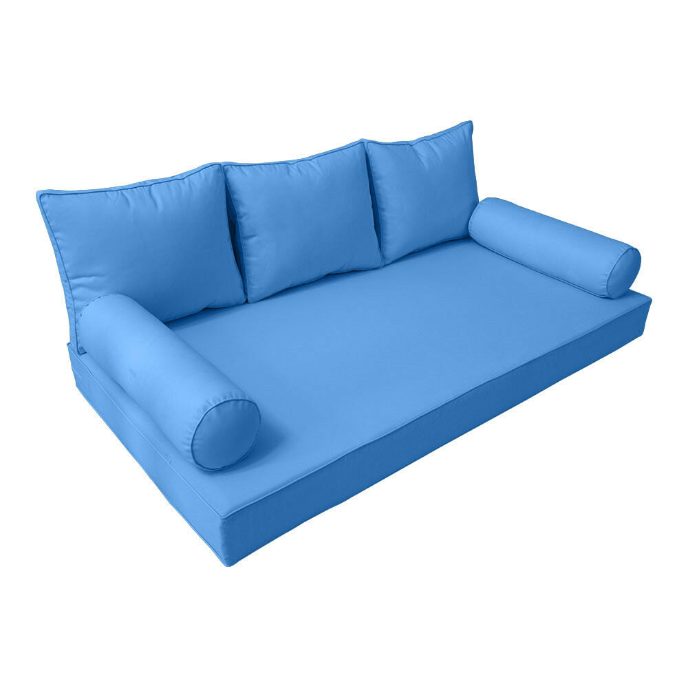 |SLIPCOVER ONLY| S3 Daybed Mattress Bolster Back Covers Piped Trim TwinXL AD102