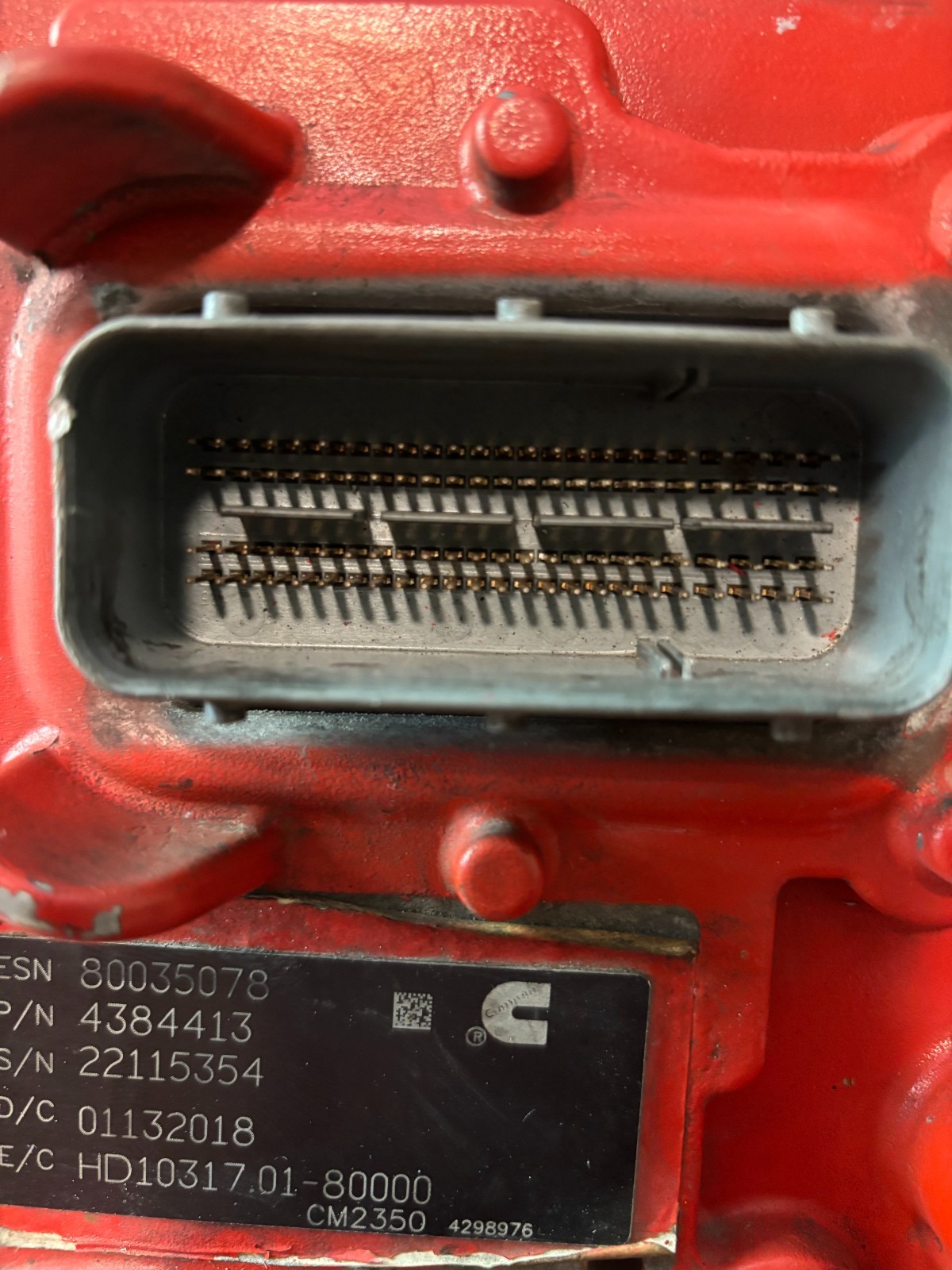 Cummins ISX X15 CM2350 ECM ECU 4384413 Engine Control Module Computer
