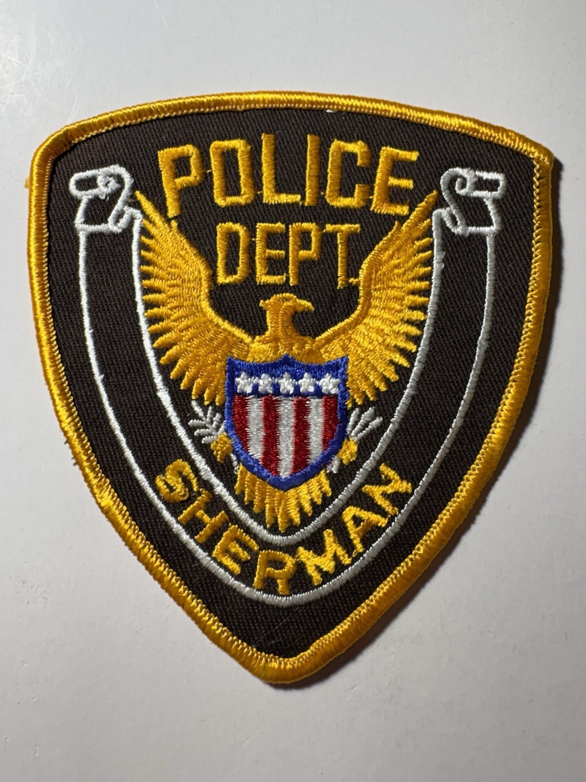 Sherman Illinois Police Patch ~ Vintage / RARE