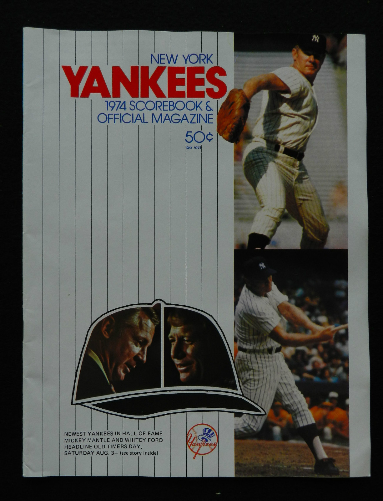 1974 NEW YORK YANKEES SCOREBOOK & OFFICIAL MAGAZINE