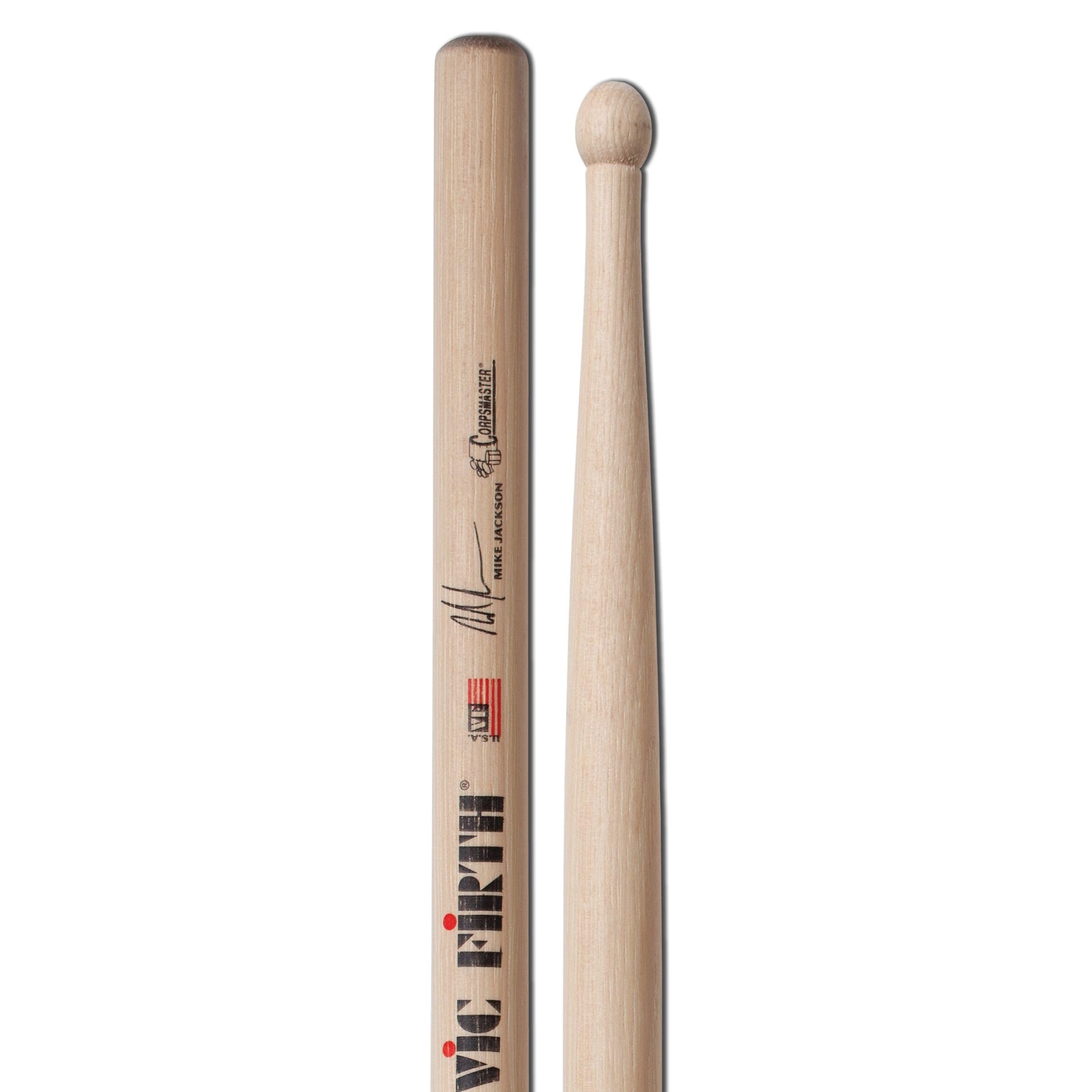 Premium USA Hickory Drumsticks Thick Shoulder Long Taper for Power and Rebound