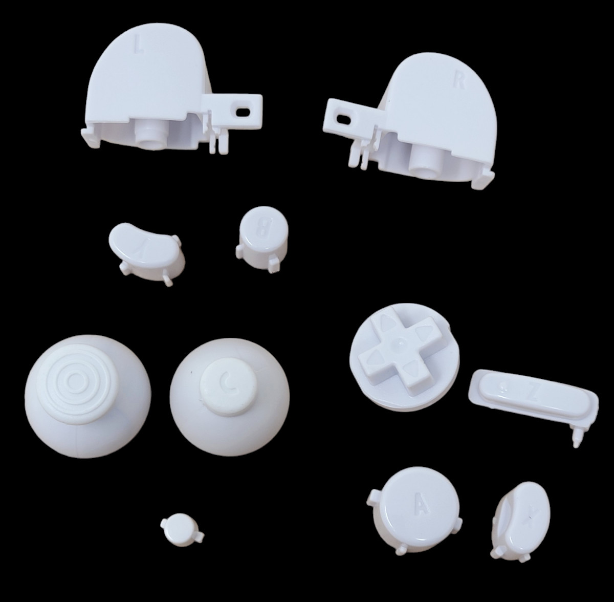 L/R ABXY Z Thumb C Stick Button Shell Replacement For GameCube Controller NGC