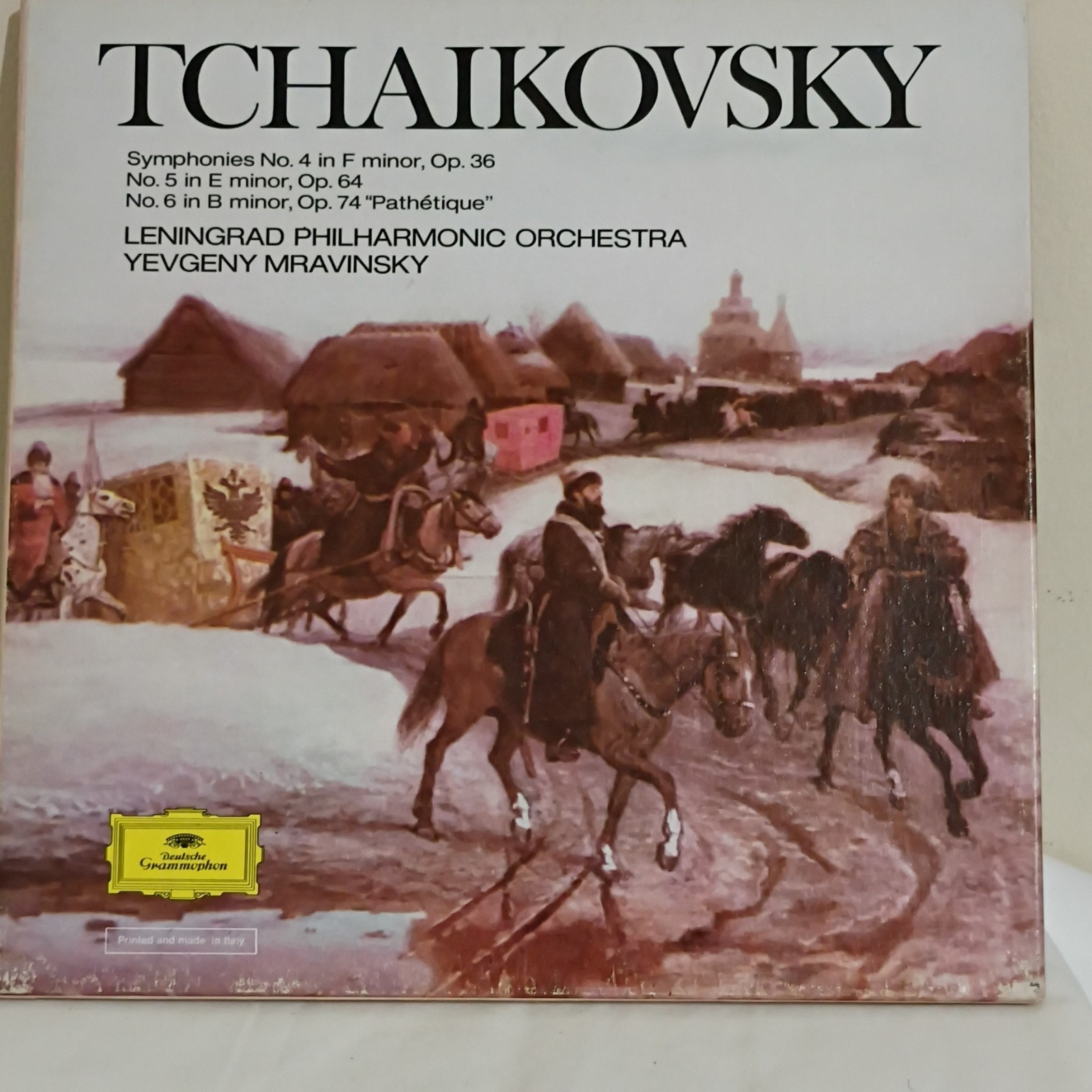 Deutsche Grammophon Tchaikovsky Symphonies 4-6 Mravinsky Stereo 33 RPM