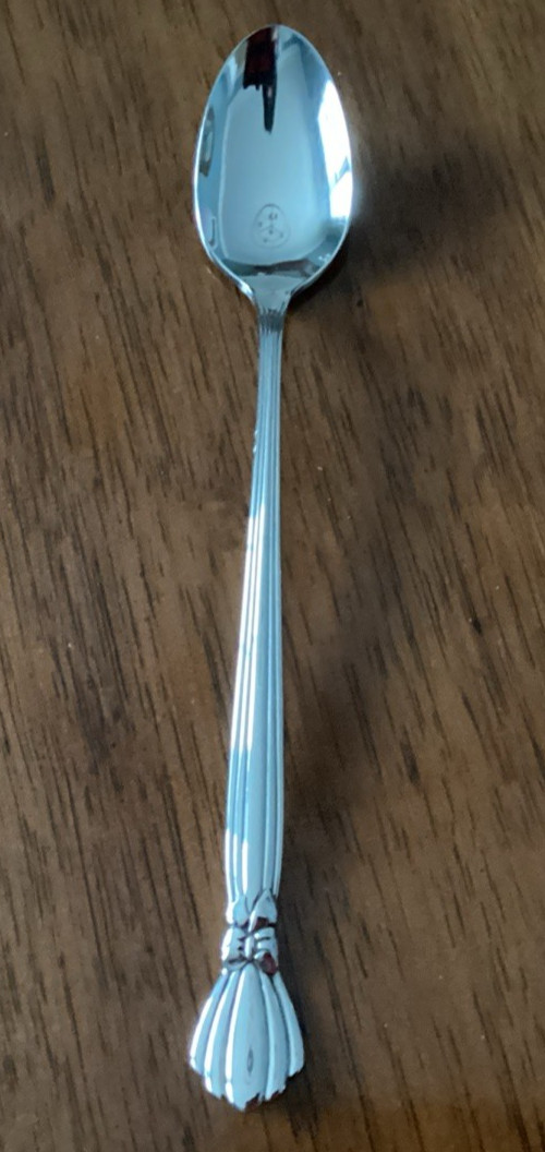 Oneida Deluxe ALEXIS Iced Tea Spoon Stainless USA Flatware HTF Excellent
