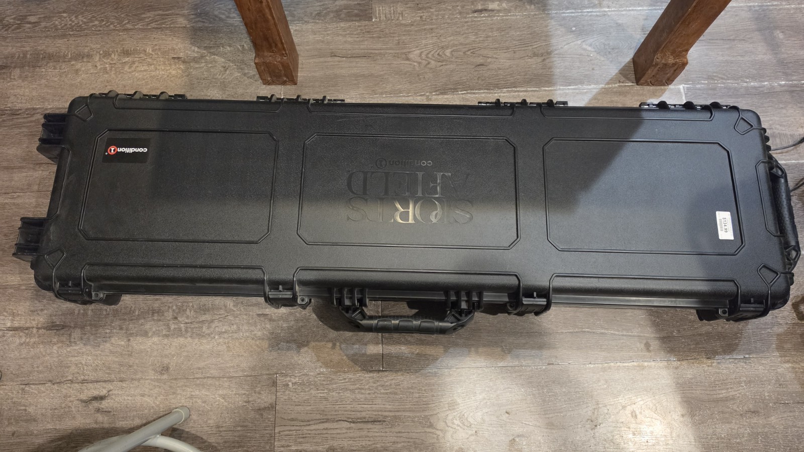 Sports Afield 55in Black Plastic Rifle Hard Case w/ Foam Insert, Regular Lock
