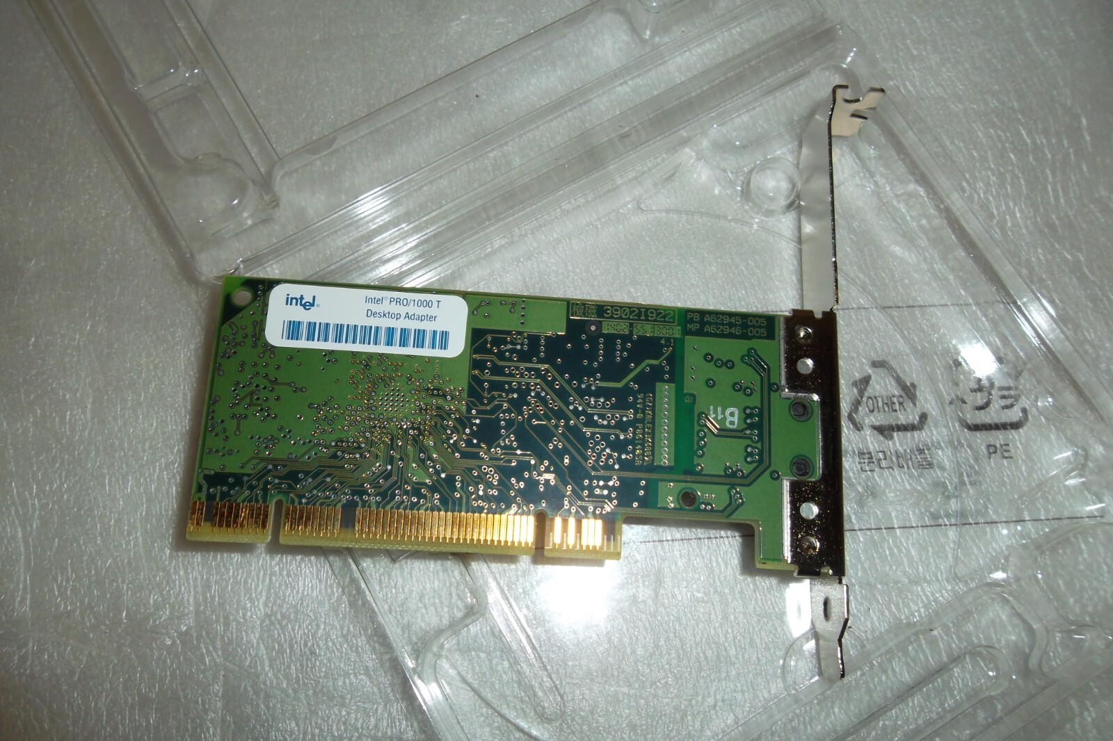 Intel PRO/1000T Network PCI Adapter 1000 Mbps Gigabit for Desktop A62947-007 NEW