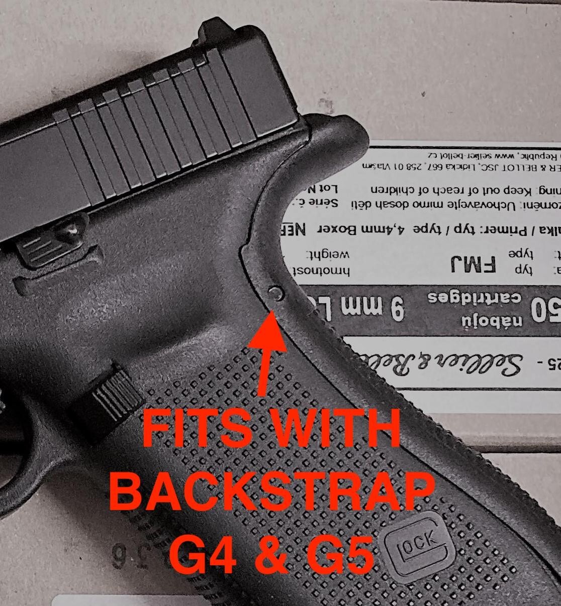 Glock Trigger Housing Steel Pin, Long Size, use w/ Backstrap for Gen4 & Gen5