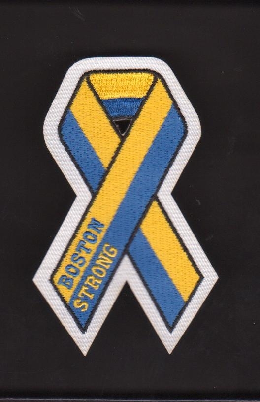 Boston Bruins Boston Strong Memorial Ribbon Patch Boston Marathon Tragedy Patch
