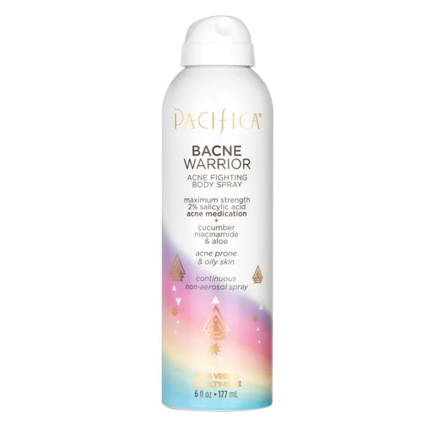 Bacne Warrior - Bacne Salicylic Acid Spray, Back Acne Treatment Spray with 2% Sa