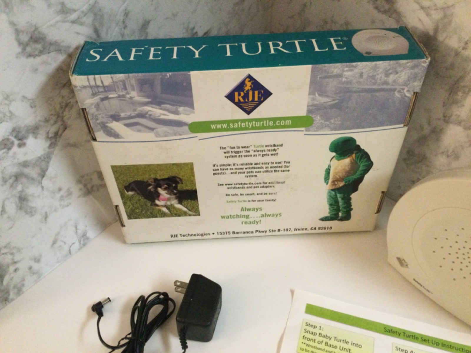 Safety Turtle Base Station Pool Immersion Alarm NO Wristband-All 4 color sensors