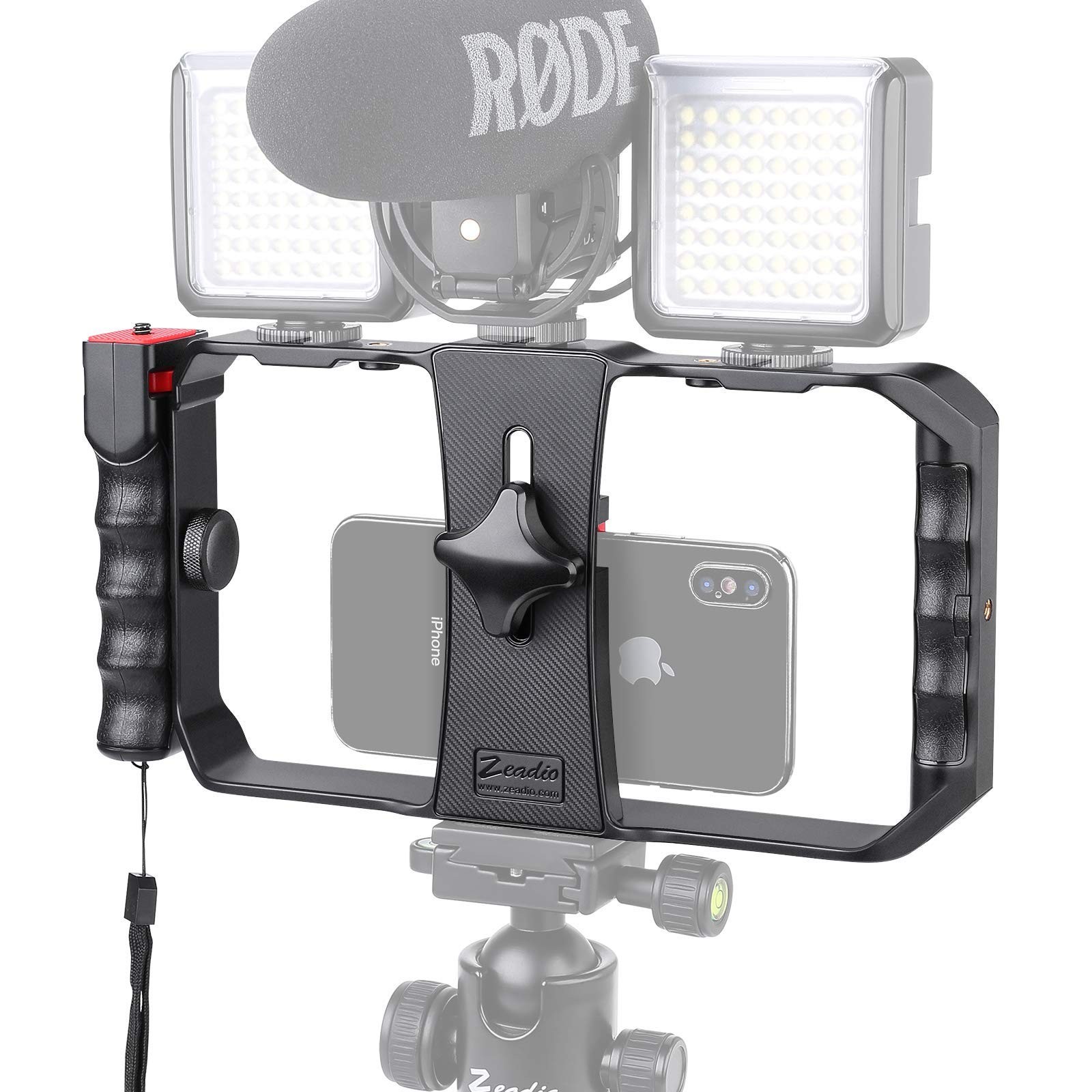 Phone Video Rig for TikTok YouTube Reels, Smartphone Stabilizer Grip with Det...