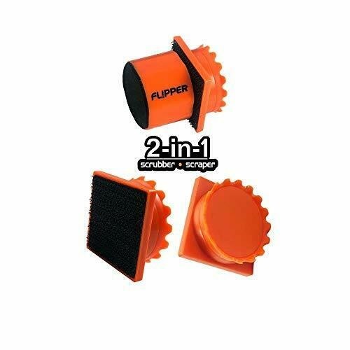 FL!PPER Flipper Pico 2 in 1 Magnetic Scrubber Scraper Aquarium Fish Tank Clea...
