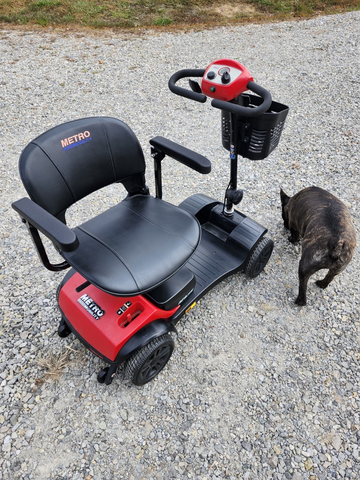 Metro Mobility M1 LITE Folding Mobility Scooter - Red