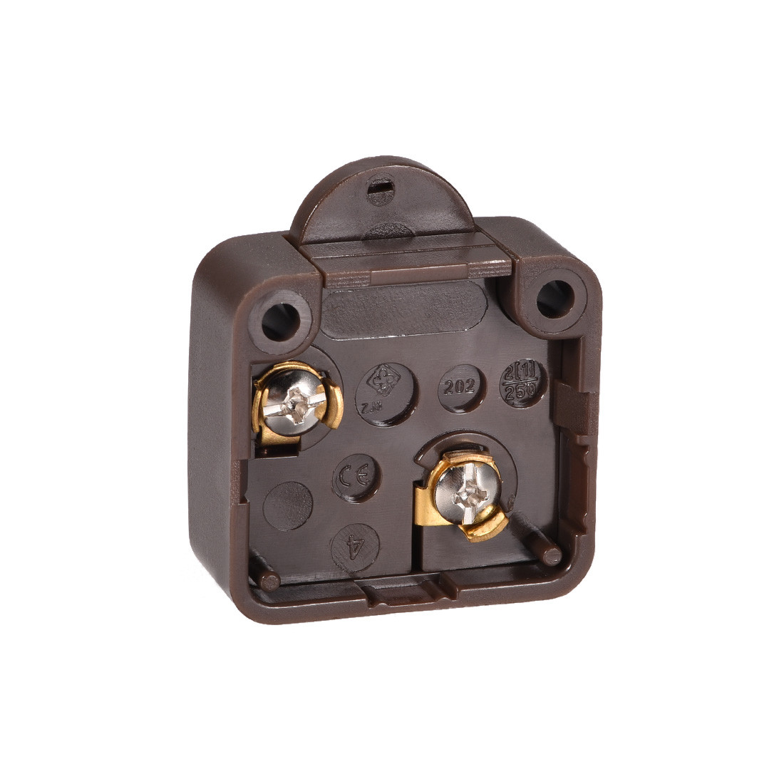 Wardrobe Door Light Switch Momentary Cabinet Closet Switch NC 110-250V 2A Brown