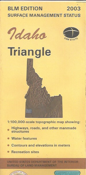 USGS 1:100,000 edition topographic map Triangle, Oregon