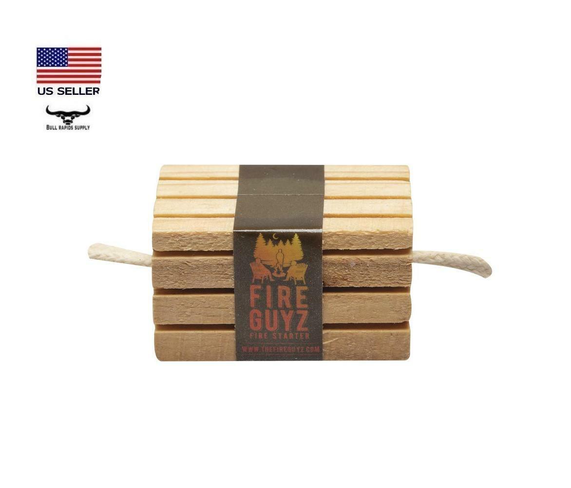 4 pack Fire Guyz Fire Starter Campfire Fireplace Cooking All Natural Survival