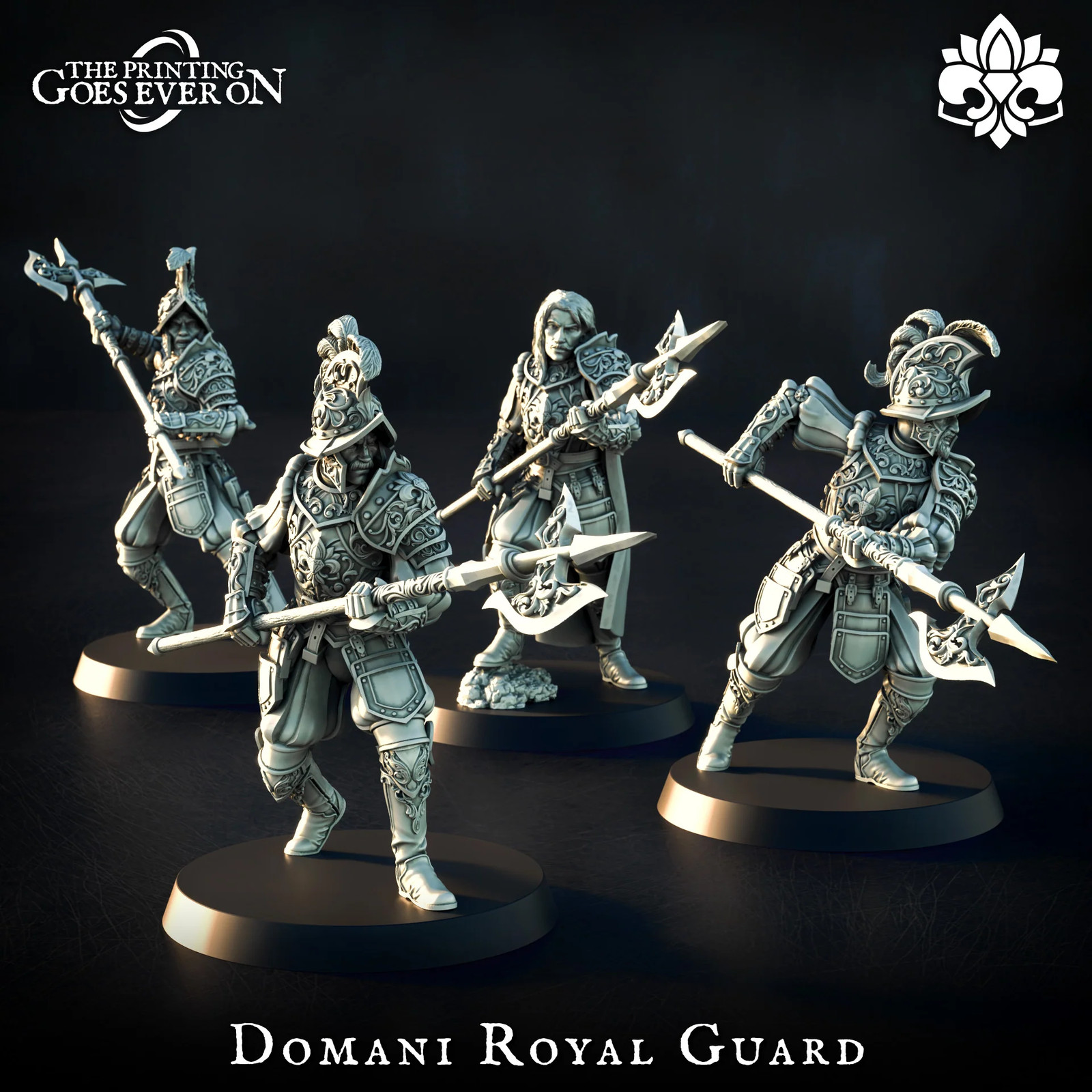 Domani Royal Guards - 28-32mm Domani Republic - Resin Tabletop Miniature