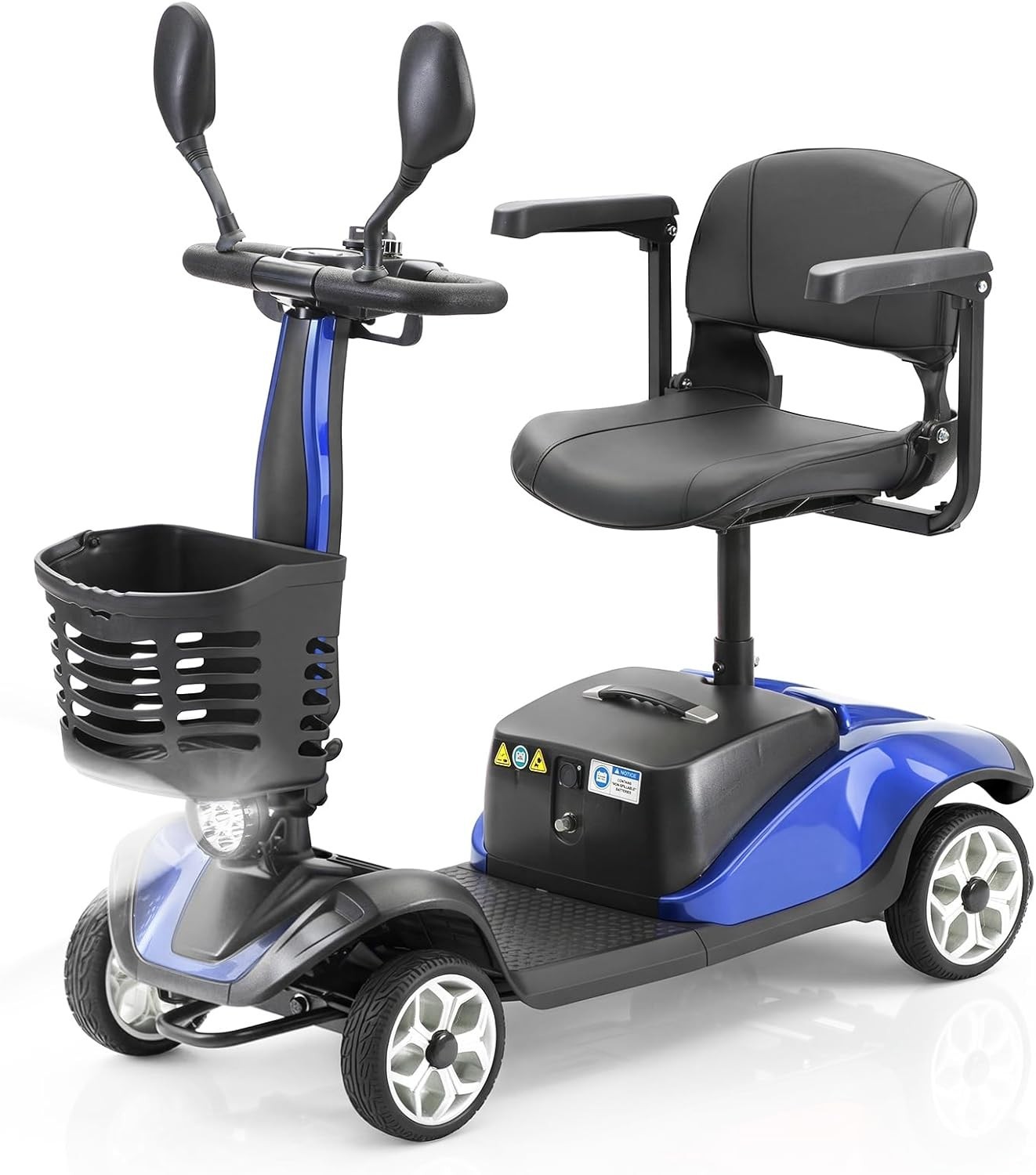 Foldable Power Wheelchair 350W Dual Mode Portable Mobility Scooter Lightweight