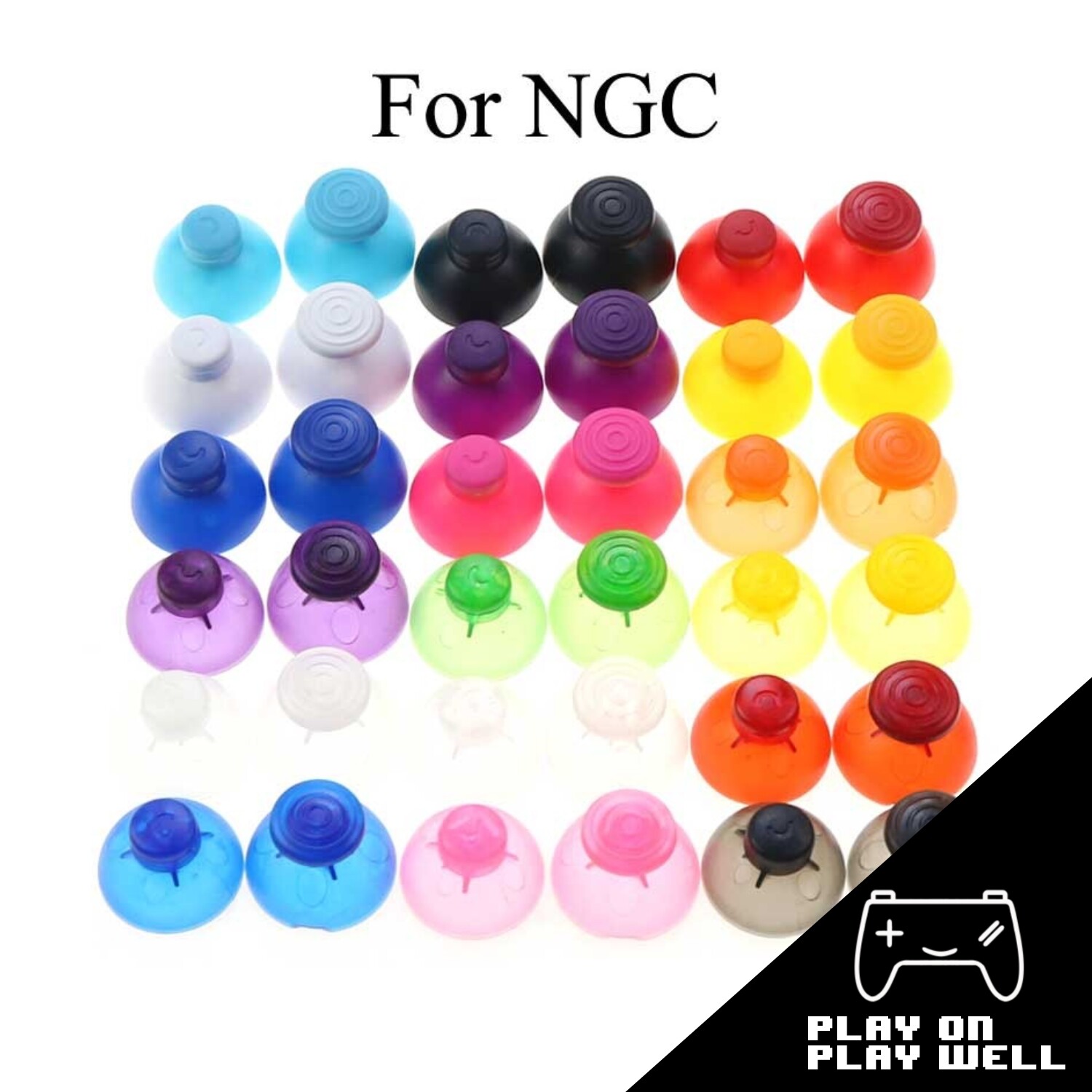 2pcs Analog Thumbstick Cover Joystick Thumb Grip For NGC Nintendo Gamecube