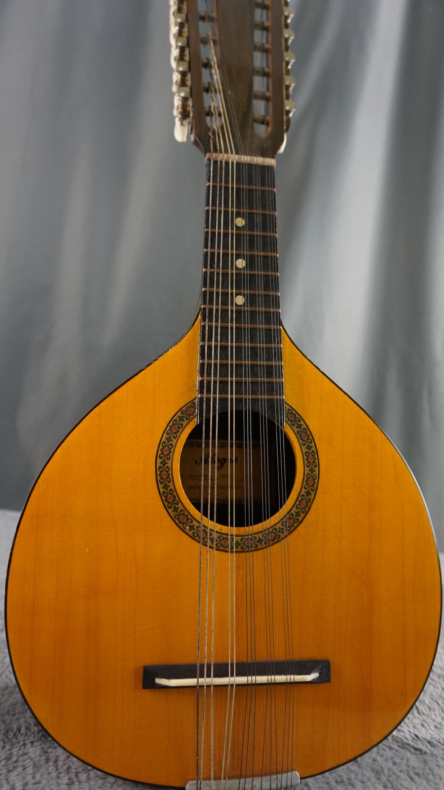 1959 Alegre Bandurria Vintage Philippine Rondalla Instrument w/ Hard Case