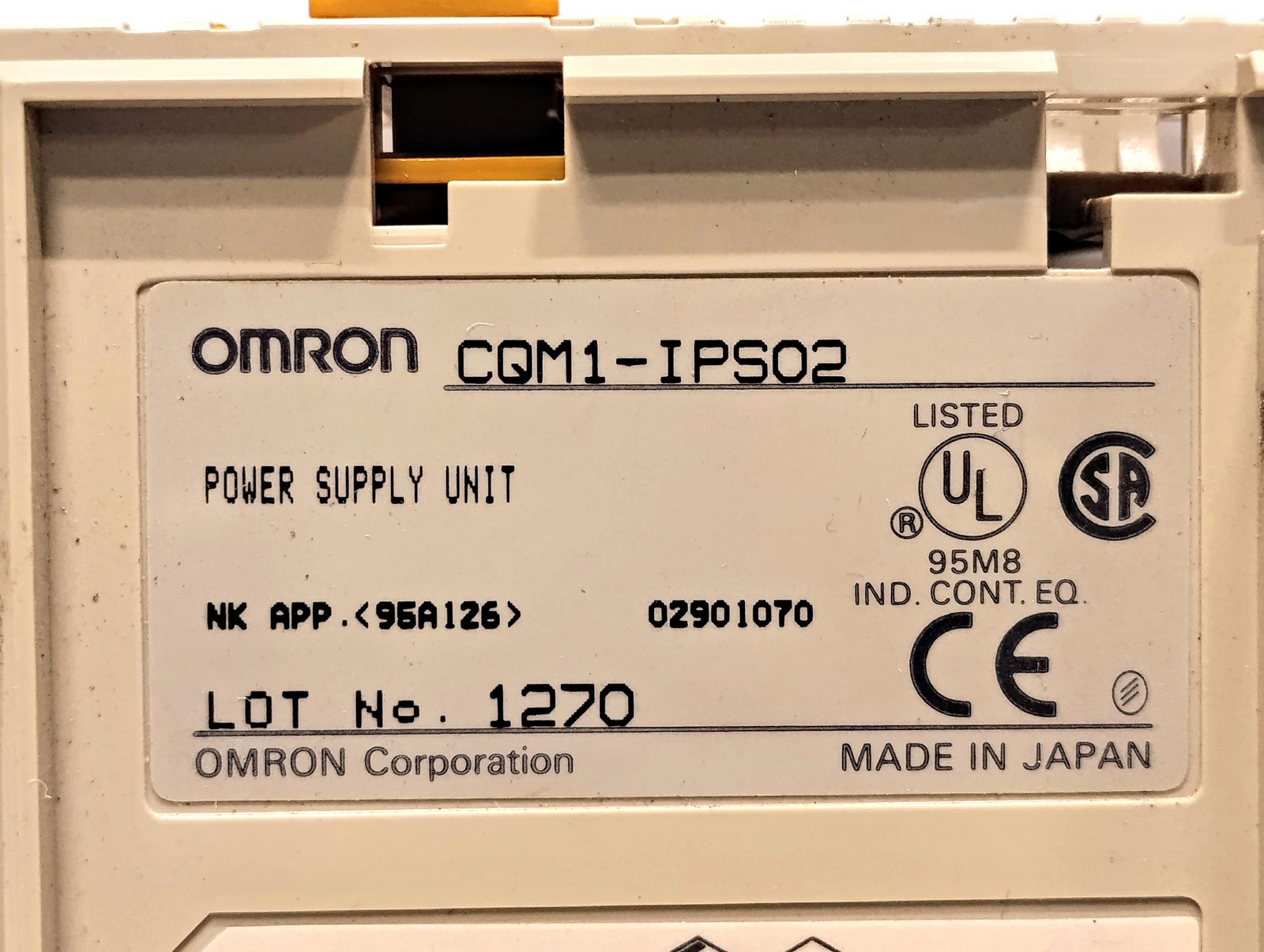 Omron CQM1-IPS02 PLC Power Supply