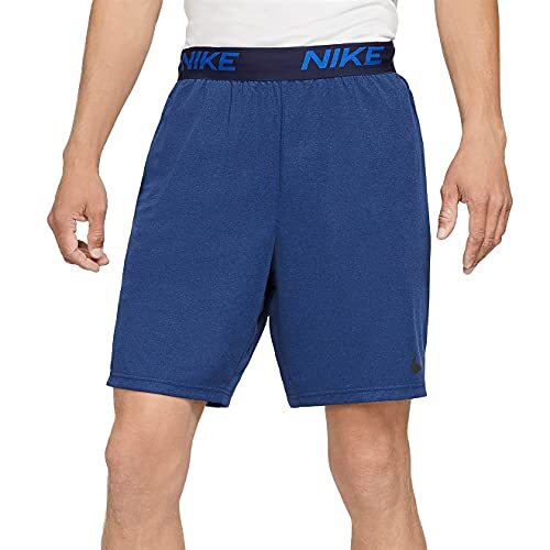 Nike Dri-FIT Knit Veneer Mens Training Shorts Blue Sz XL CZ1265 455
