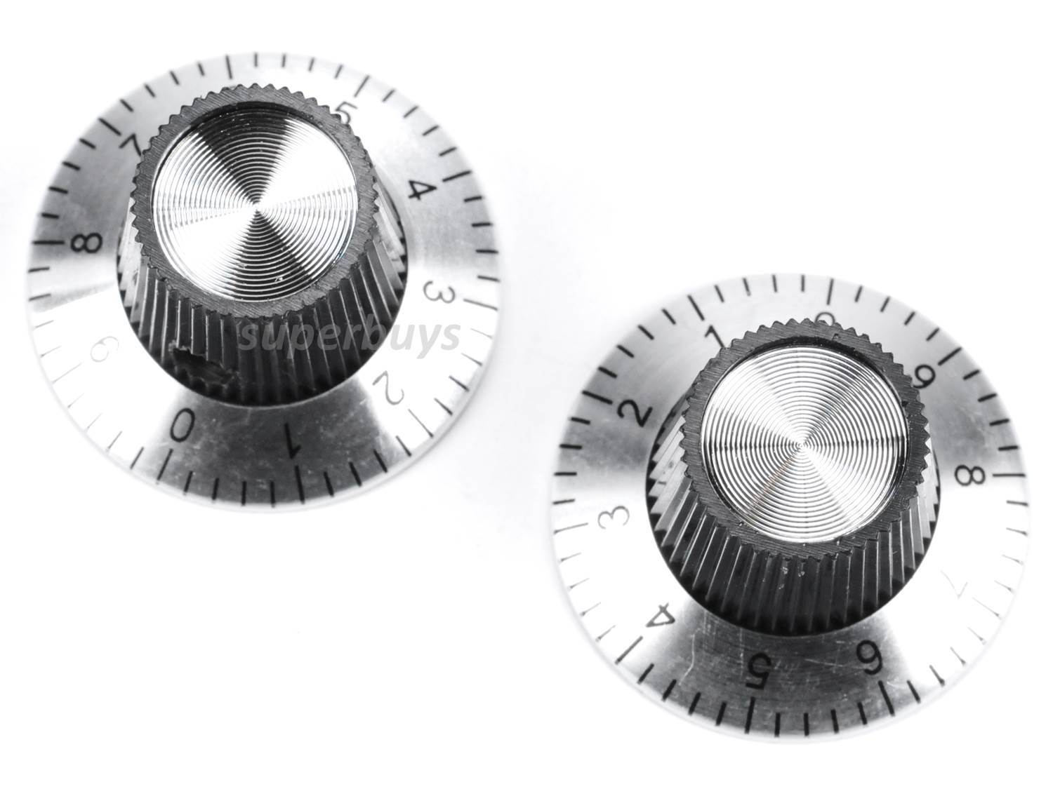 2pcs 10 Digit Potentiometer Knob Volume Control Dial Amplifier Loudspeaker Shaft