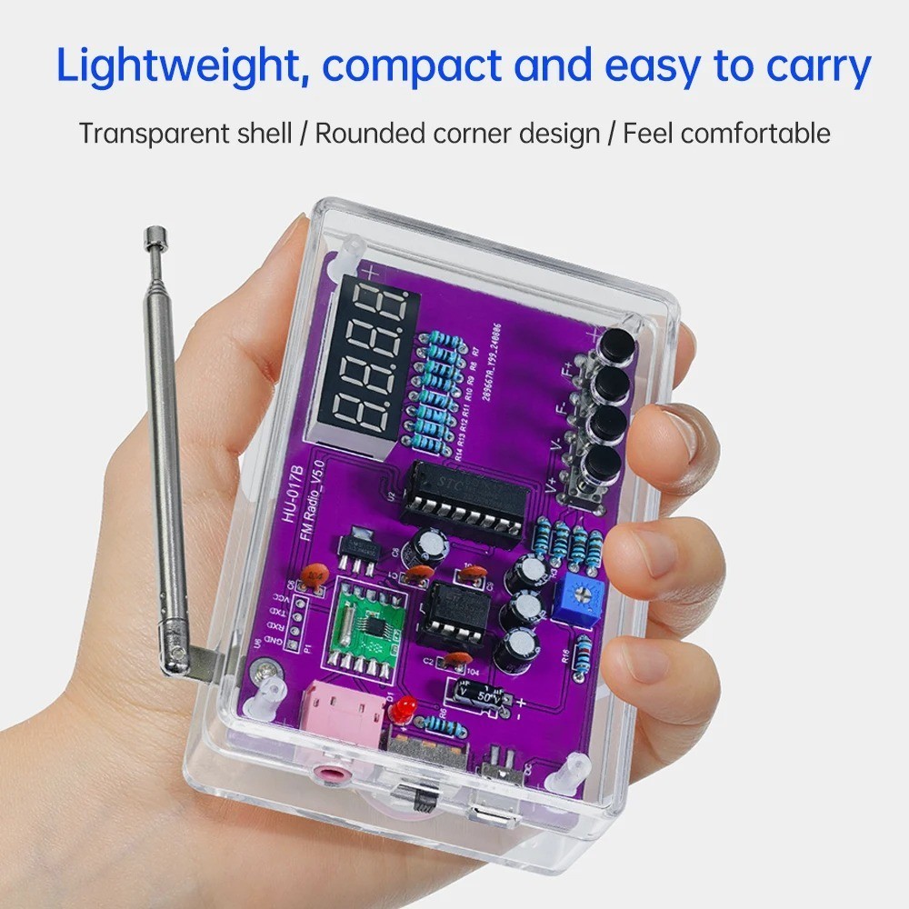 FM Radio Kit Soldering Practice Kit for Beginner STEM Educational Training Kit