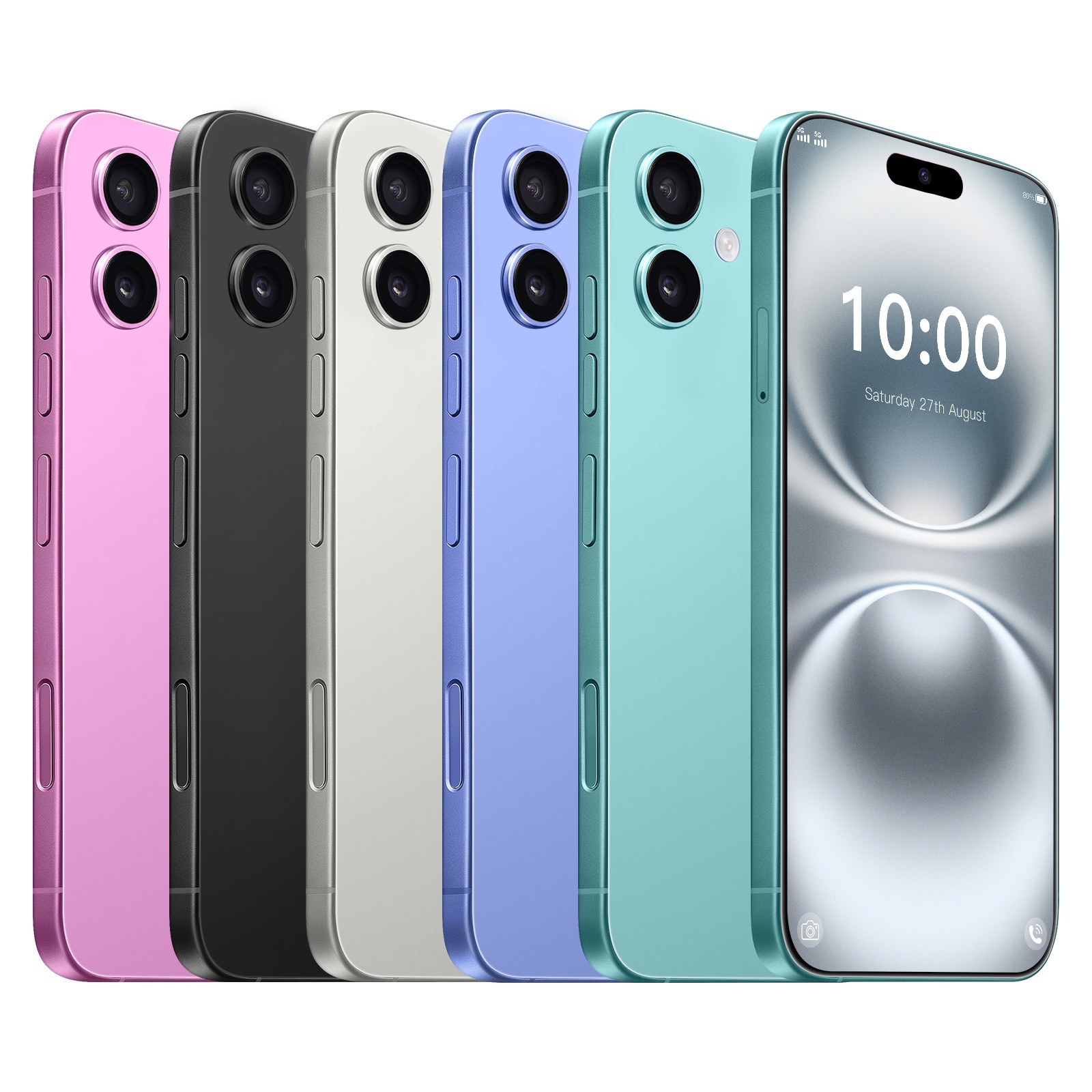 I16 Plus Factory Unlocked HD Smartphone Android 8+256GB 8000mAh Dual SIM 6.8inch