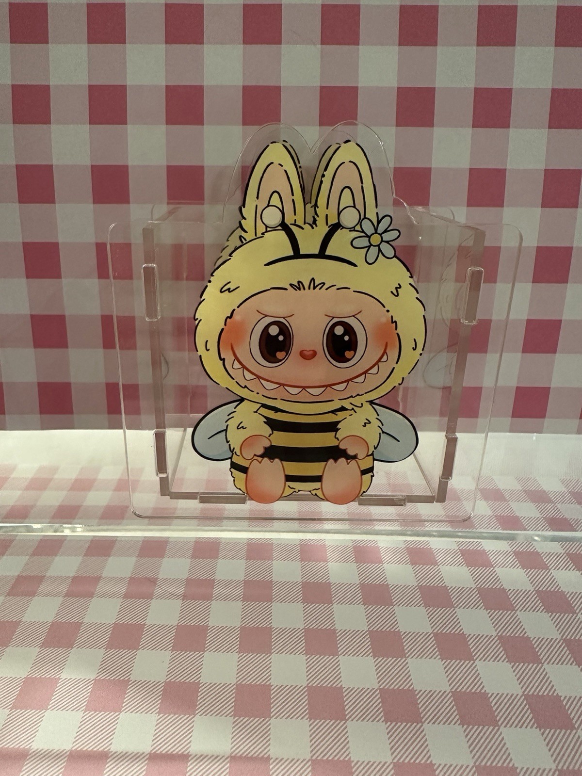 Bumblebee Costume Adorable Acrylic Pen Box Holds Beaded Pens Collect Them