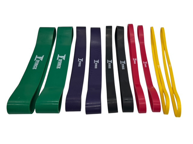 Fitness Resistance Shorty Bands Grip Vice Home Gym Calf Deadlifts 12" Mini Pairs
