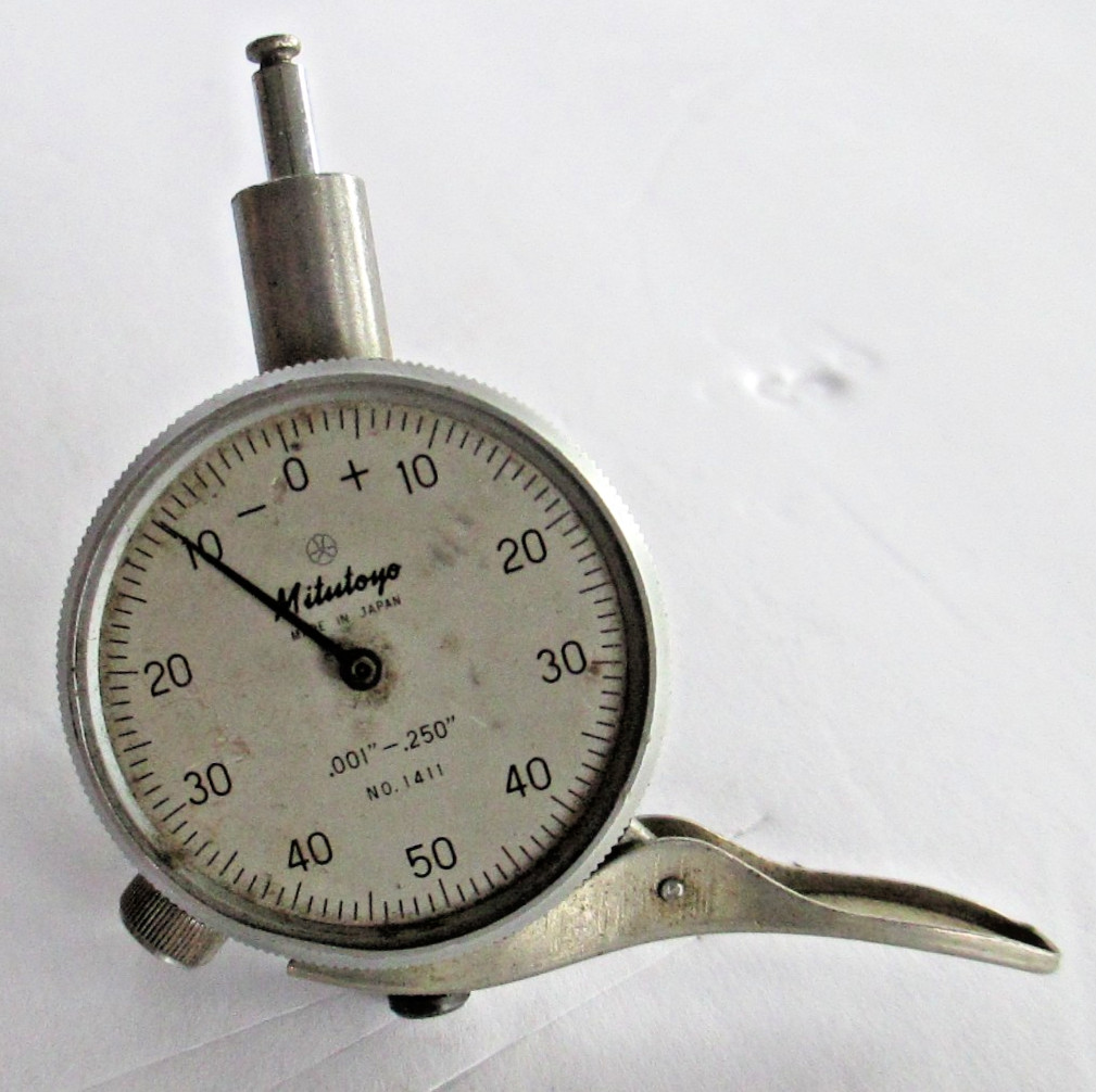 Mitutoyo No. 1411 .001” - .250” Dial Indicator Working Machinist Gage       A15