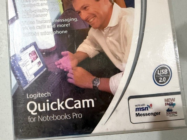Logitech QuickCam for Notebooks Pro USB 2.0 Webcam new