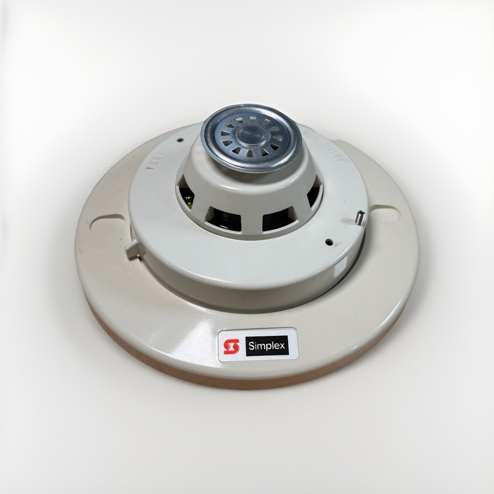 Simplex 2098-9202 Fire Alarm Photo w/ Heat Smoke Detector + 2098-9211 Base