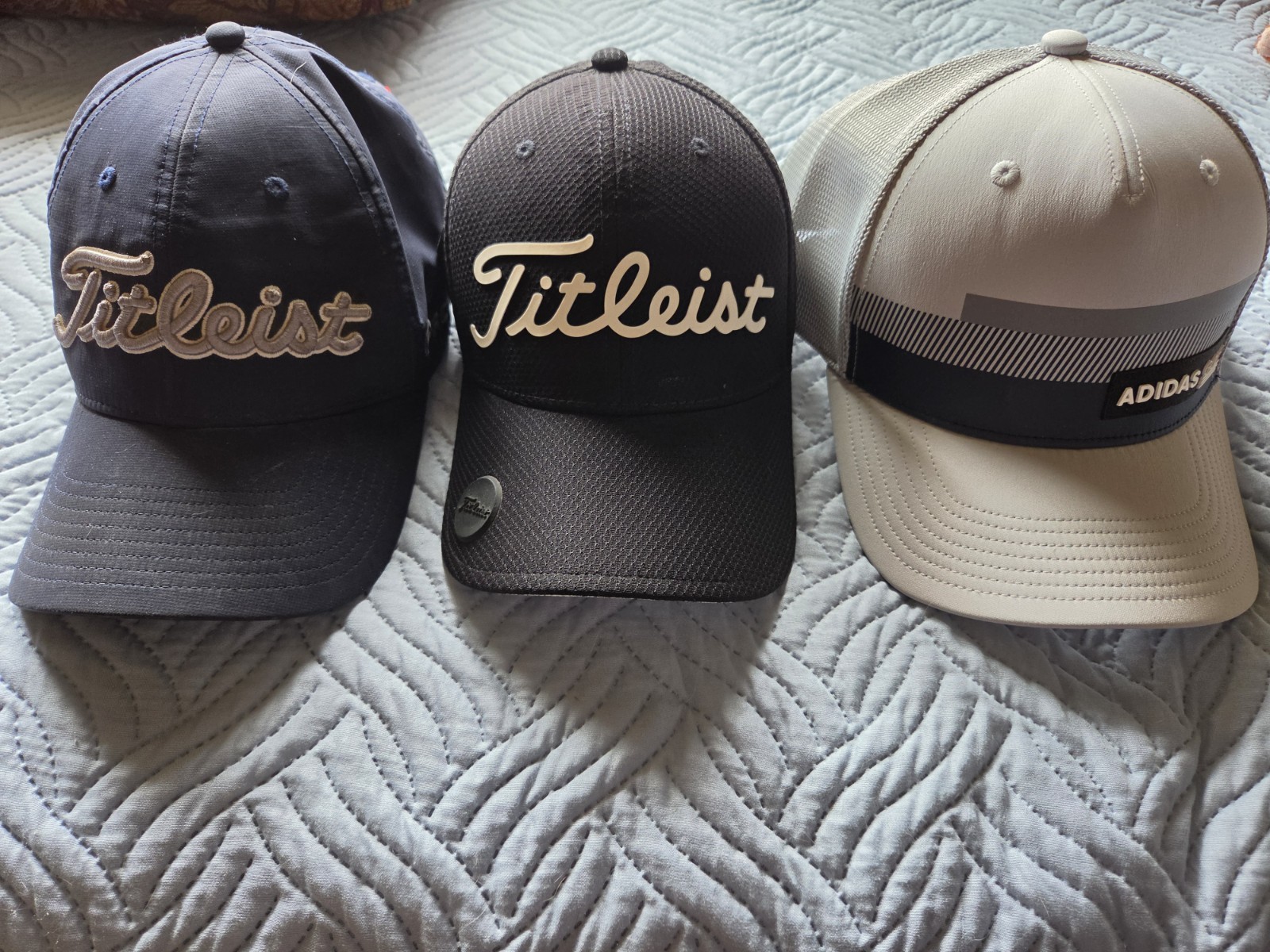 Titleist Golf Hats and Adidas golf