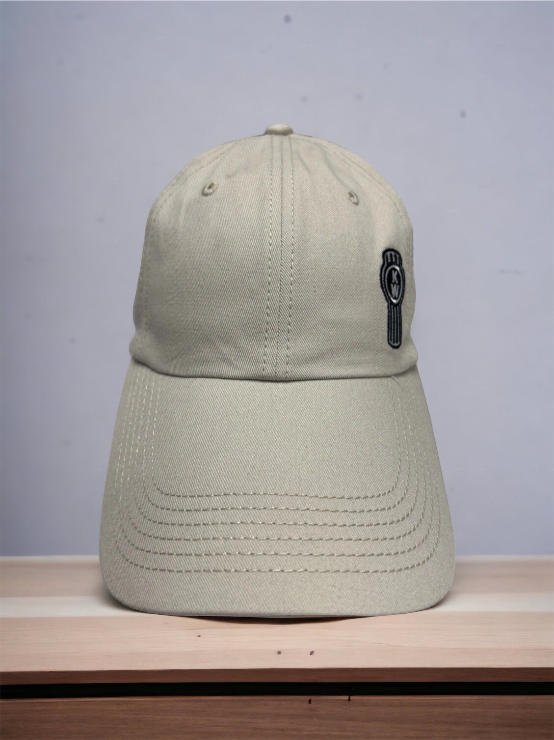NWT Kenworth Motors Trucker Baseball Cap Tan Ladies Cap Buckle Twill adjustable