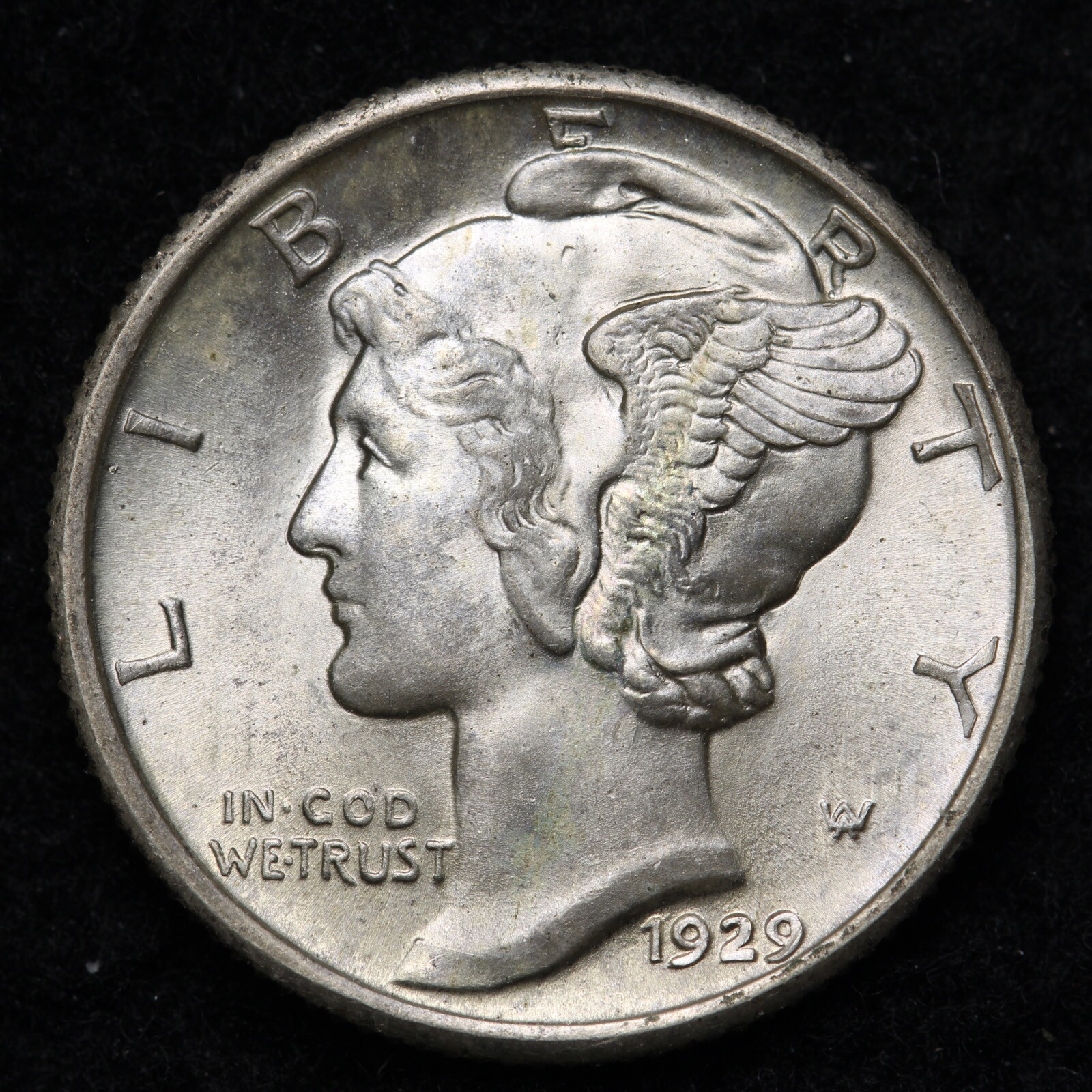 1929 Mercury Silver Dime GEM BU *UNCIRCULATED* MS E592 TUMC