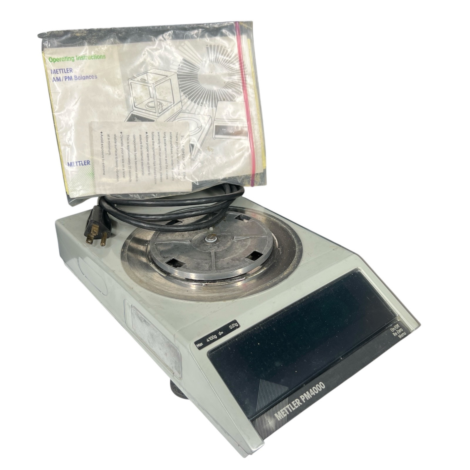 METTLER TOLEDO PM4000 DIGITAL BALANCE PM4000 100-240V 50-60 HZ + Manual WORKING