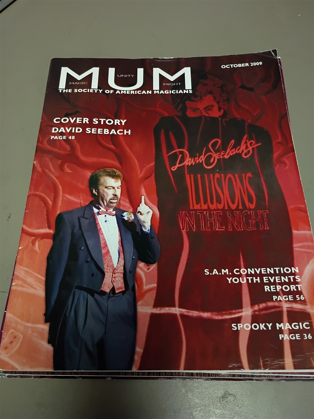 David Seebach MUM Society of American Magicians Magazine Issue October 2009 #2