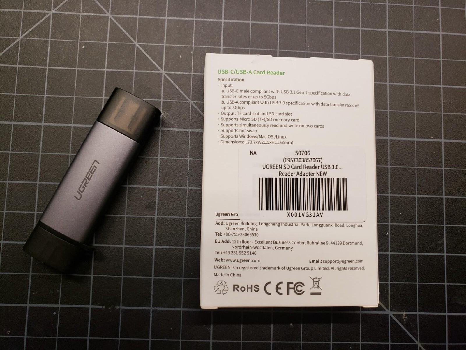 UGREEN USB C & USB 3.0 Micro SD Card and Memory Card Reader Adapter