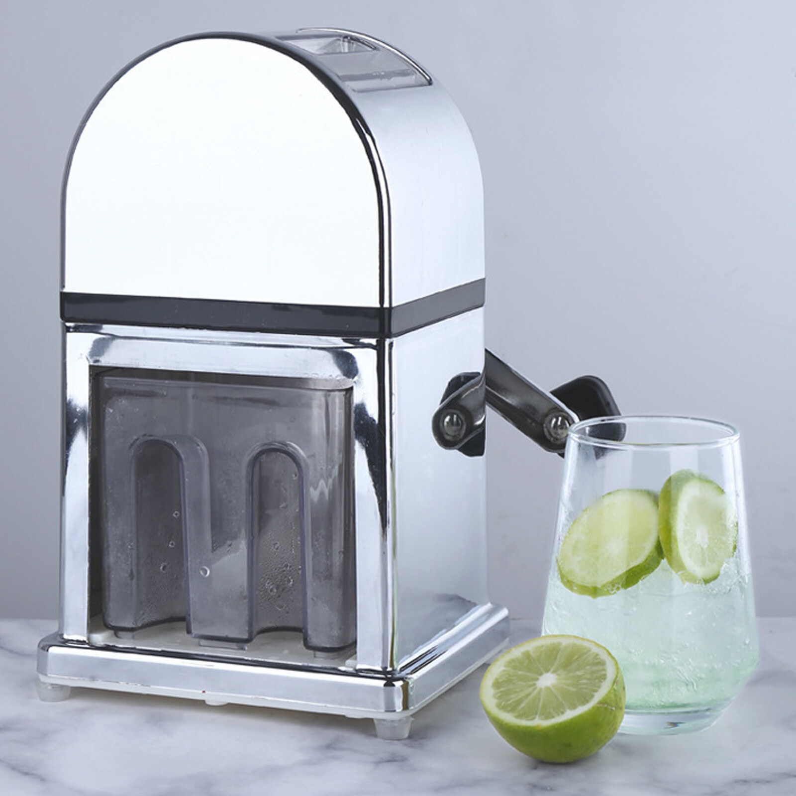 Ice Crusher  Machine Durable Crushed Ice Maker Easy Clean 12.5*15.5*26.5cm