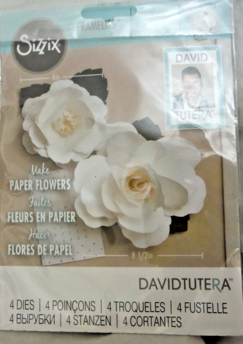 Sizzix Framelits David Tutera Large Rose Dies, 562399, Paper Flowers, Rose NEW
