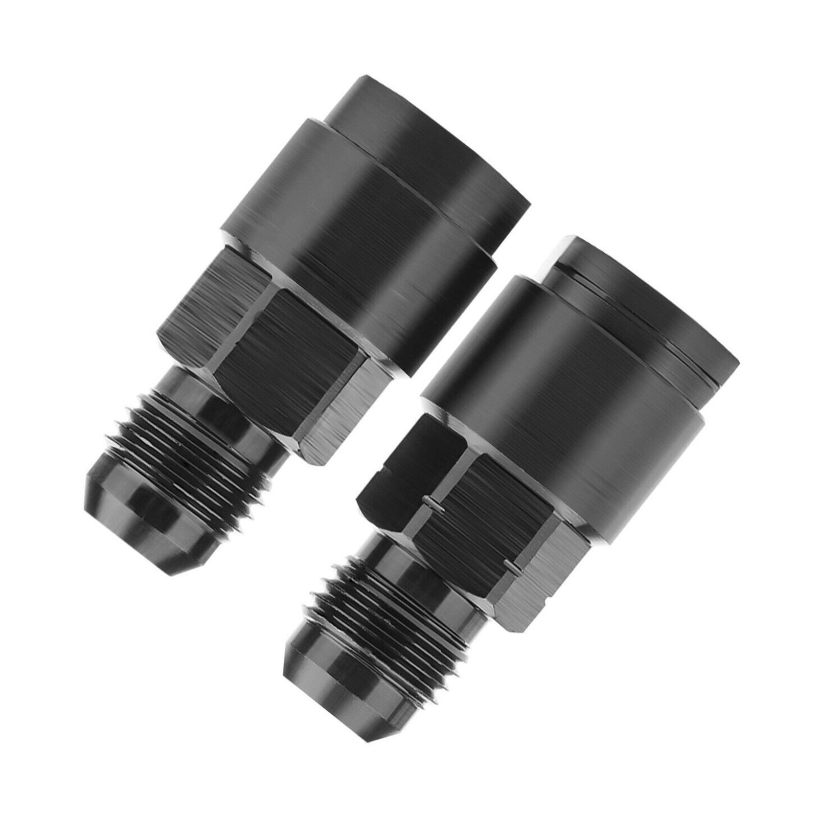 2pcs 6AN Male to 3/8"& 5/16" Hardline Tube Fuel Line Fitting Compression Adapter