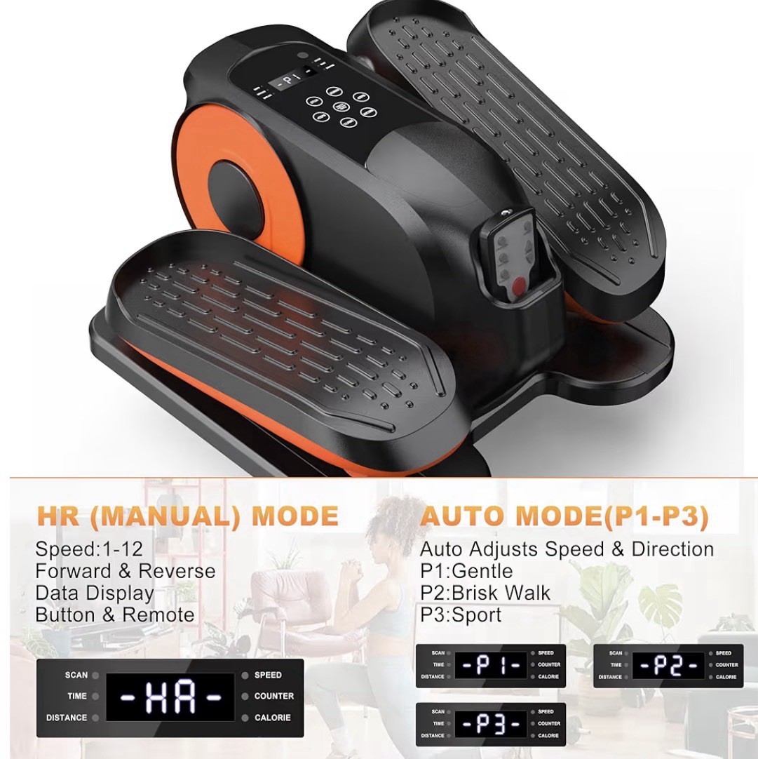Putnen Mortorized Electric Elliptical Under Desk Trainer Portable