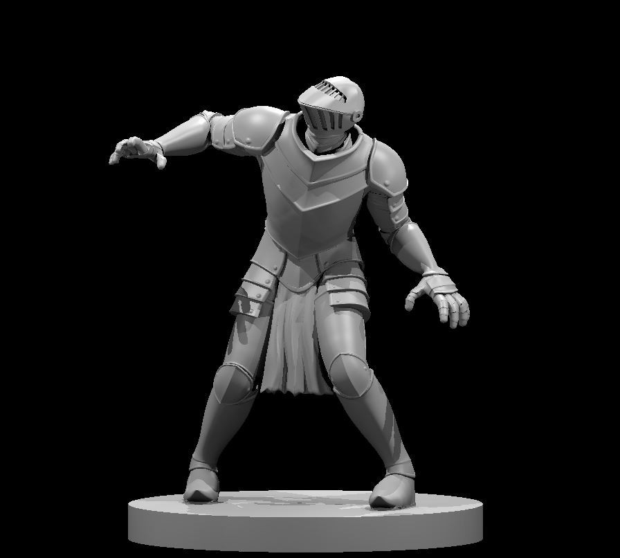 Animated Armor Spell Effect 28mm Scale DND D&D Miniature